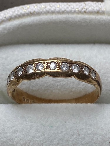 Anello vintage oro giallo 9ct - vintage,