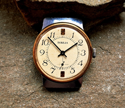 Orologio vintage pobeda - vintage,