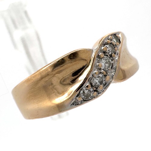 Anello fascia oro 14 - a,