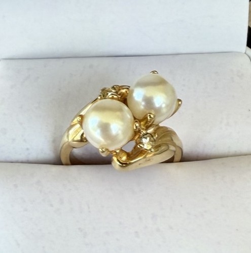 Anello vintage perle finte