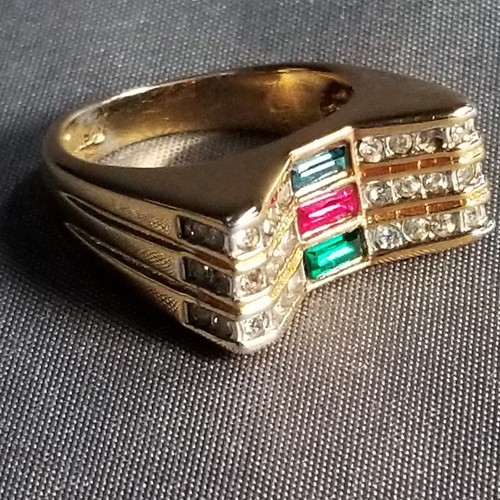 Anello geometrico vintage anni