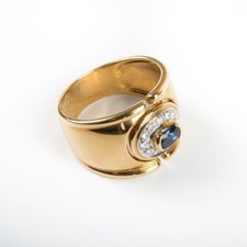 Anello anni '80 Salvini oro 18