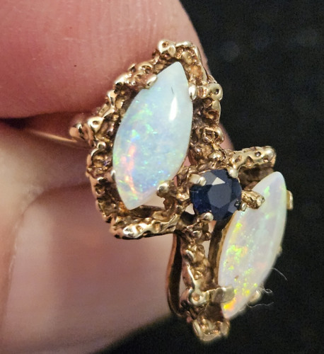 Anello vintage anni - 80, doppio