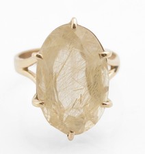 Anello vintage in oro 9 ct con