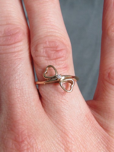 Anello vintage doppio - , cuore