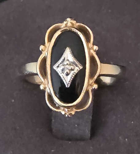 Anello lutto vintage - , oro