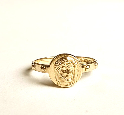 Anello religioso volto - , di