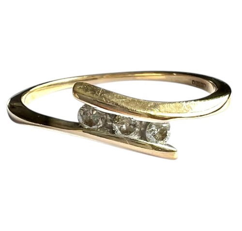 Diamond ring 9ct gold - diamond,