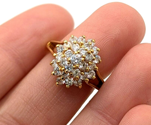 Anello cocktail vintage cubic - cocktail,