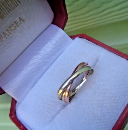 Anello oro 9ct russian style - anello,