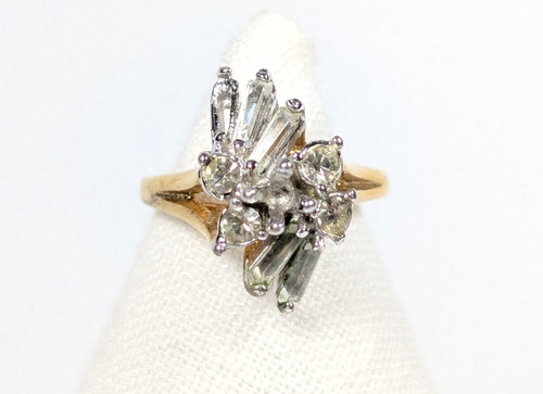 Anello vintage 18k cluster - vintage,