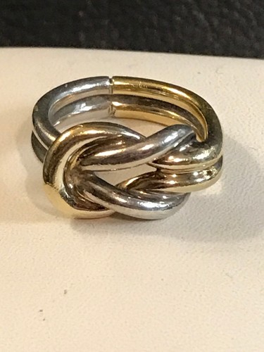Anello vintage tane bicolore - anello,