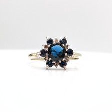 Anello vintage in oro bianco 9