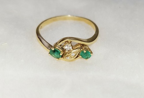 Anello ring vintage oro giallo - ring,
