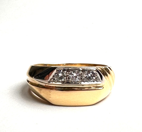 Anello uomo oro massiccio - da,